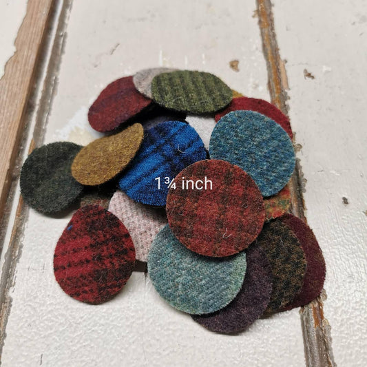 Pre-cut Wool Penny Packs | 25 or 50 Count | 1 3/4 inch - All About Ewe Wool Shop