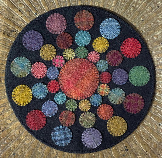 PENNY BURSTS MAT Kit - All About Ewe Wool Shop