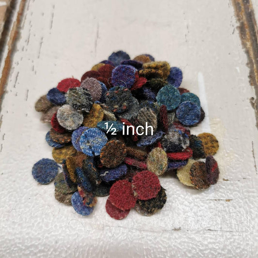 Pre-cut Wool Penny Packs | 25 or 50 Count | 1/2 inch - All About Ewe Wool Shop