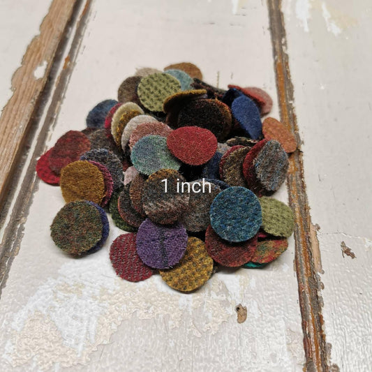 Pre-cut Wool Penny Packs | 25 or 50 Count | 1 inch - All About Ewe Wool Shop