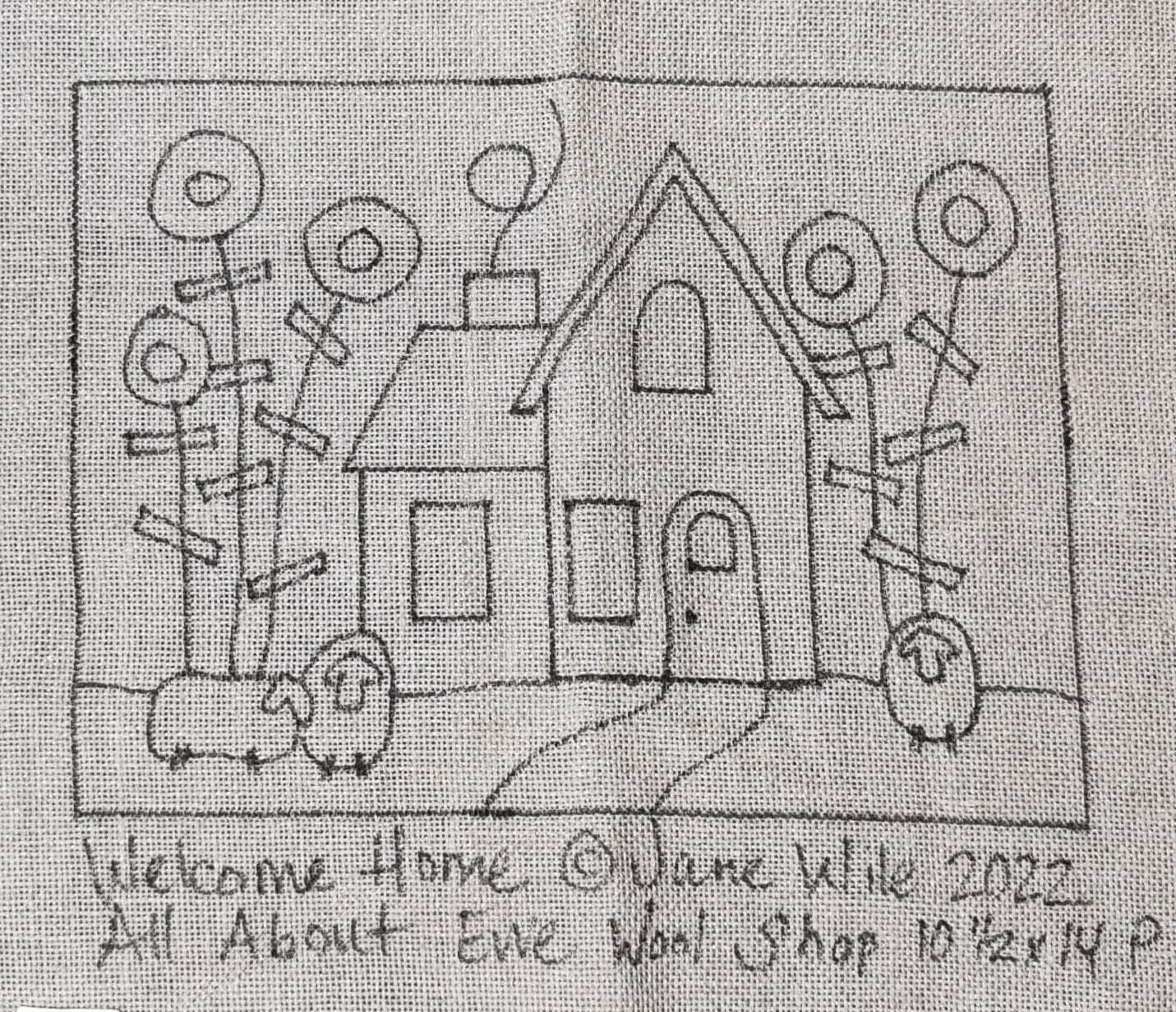 WELCOME HOME Pattern - All About Ewe Wool Shop