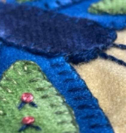 BAHAMA BEAUTY - Block 4 of Beautiful Butterflies Paper Pattern - All About Ewe Wool Shop