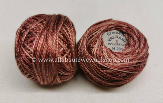 H201 #8 Valdani Pearl/Perle Cotton Thread - All About Ewe Wool Shop