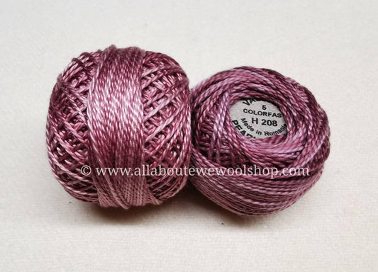 H208 #5 Valdani Pearl/Perle Cotton Thread - All About Ewe Wool Shop