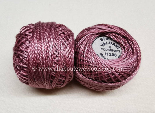 H208 #8 Valdani Pearl/Perle Cotton Thread - All About Ewe Wool Shop