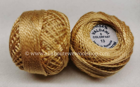 13 #8 Valdani Pearl/Perle Cotton Thread - All About Ewe Wool Shop