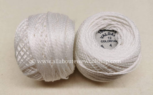 4 #12 Valdani Pearl/Perle Cotton Thread - All About Ewe Wool Shop