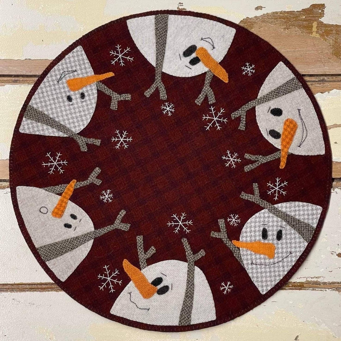 SNOW DANCE MAT Paper Pattern - All About Ewe Wool Shop