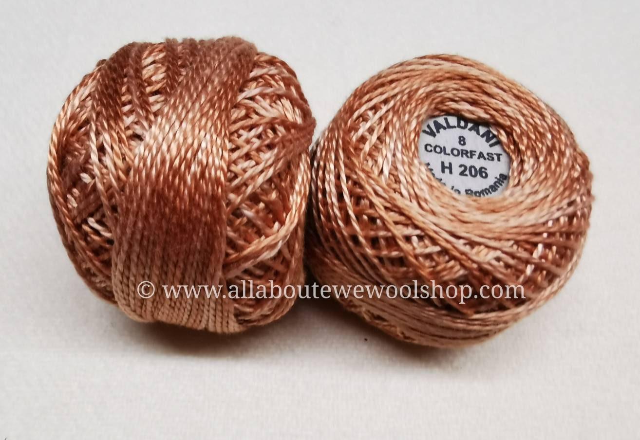 H206 #8 Valdani Pearl/Perle Cotton Thread - All About Ewe Wool Shop