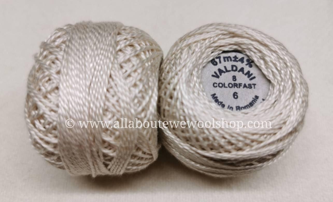 6 #8 Valdani Pearl/Perle Cotton Thread - All About Ewe Wool Shop