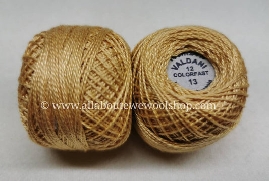 13 #12 Valdani Pearl/Perle Cotton Thread - All About Ewe Wool Shop
