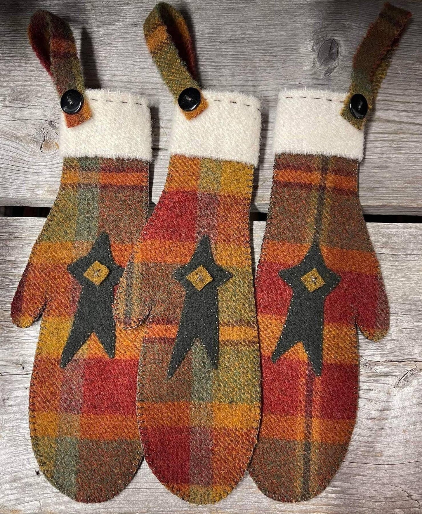 STAR MITTENS - Set of 3 Paper Pattern - All About Ewe Wool Shop