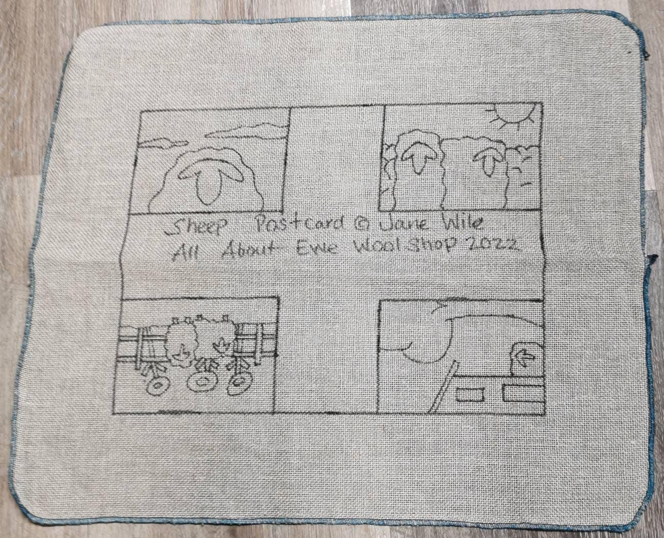 SHEEP Postcards Pattern - All About Ewe Wool Shop