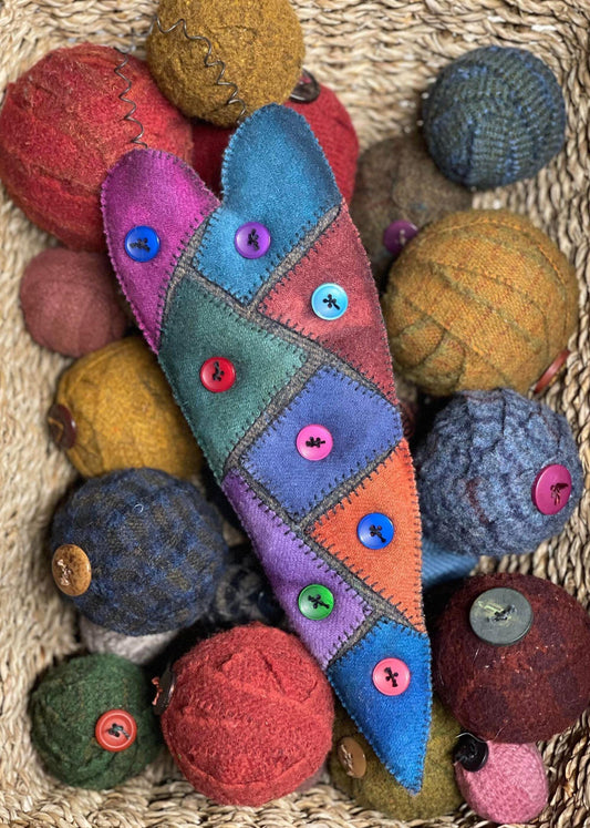 PATCH HEART Paper Pattern - All About Ewe Wool Shop