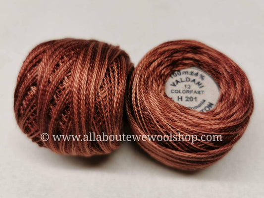 H201 #12 Valdani Pearl/Perle Cotton Thread - All About Ewe Wool Shop