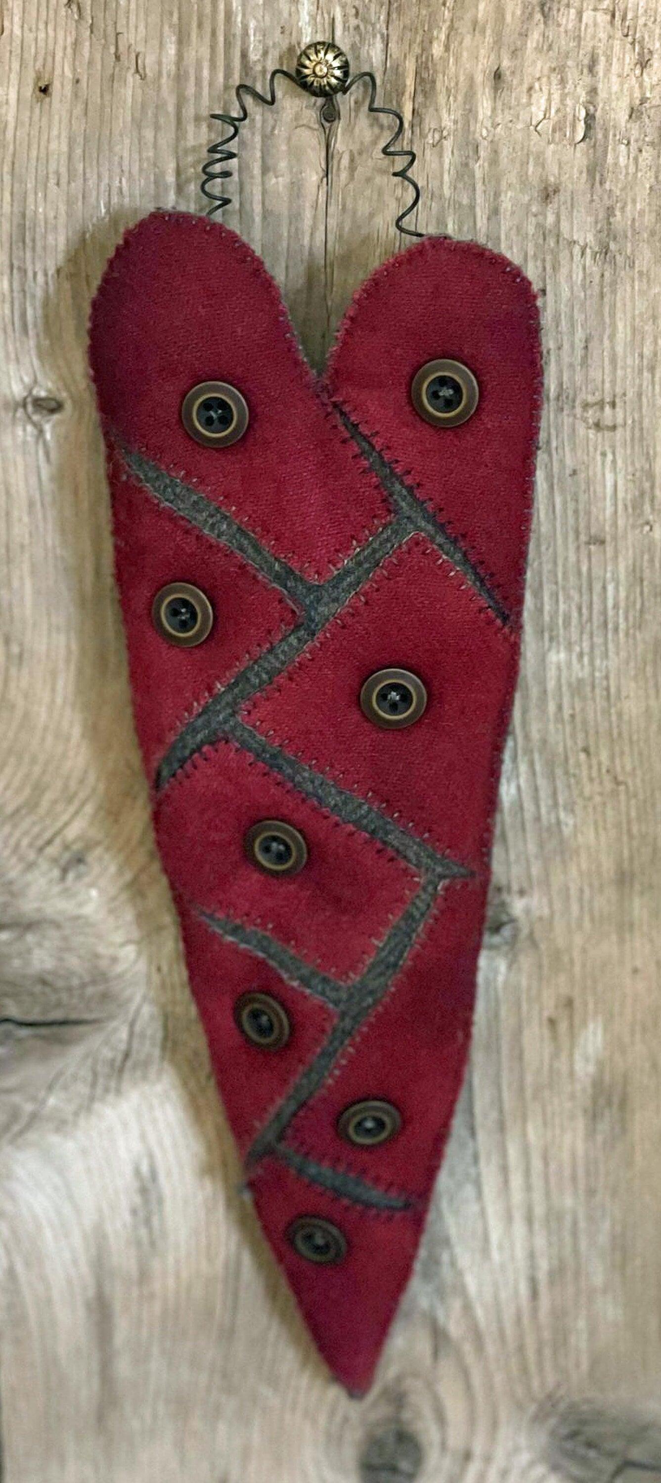 PATCH HEART Paper Pattern - All About Ewe Wool Shop