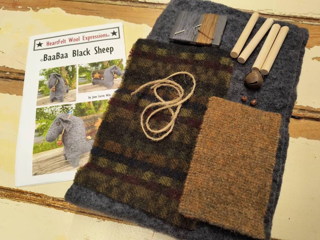 BaaBaa Black Sheep Kit - All About Ewe Wool Shop