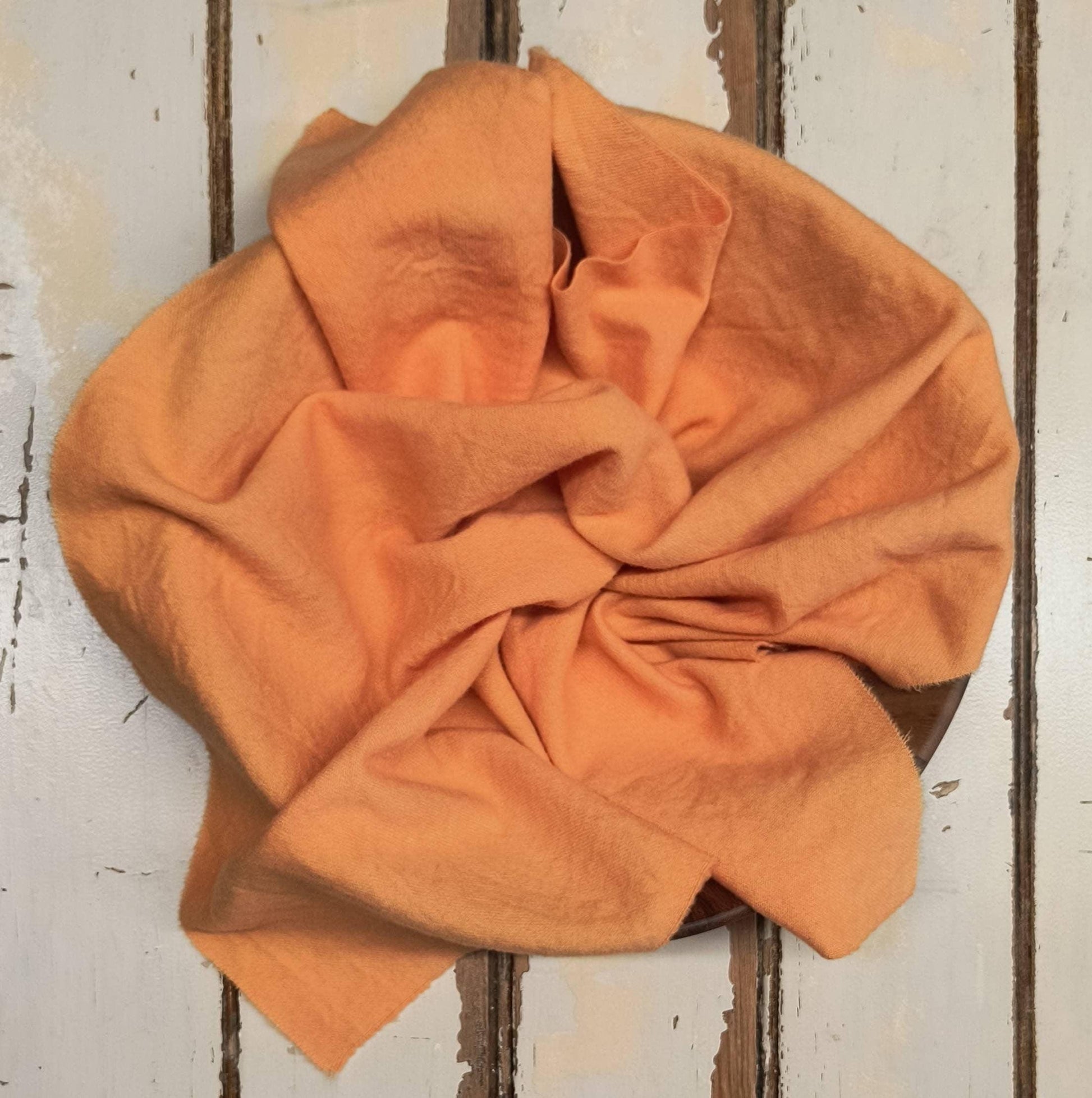 ORANGE VALUES | Set of 4 hand-dyed wool | Patchwork | Applique | Hooking | Punching