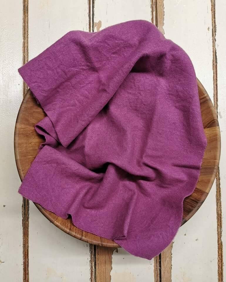 SANGRIA VALUES | Set of 4 hand-dyed wool | Patchwork | Applique | Hooking | Punching