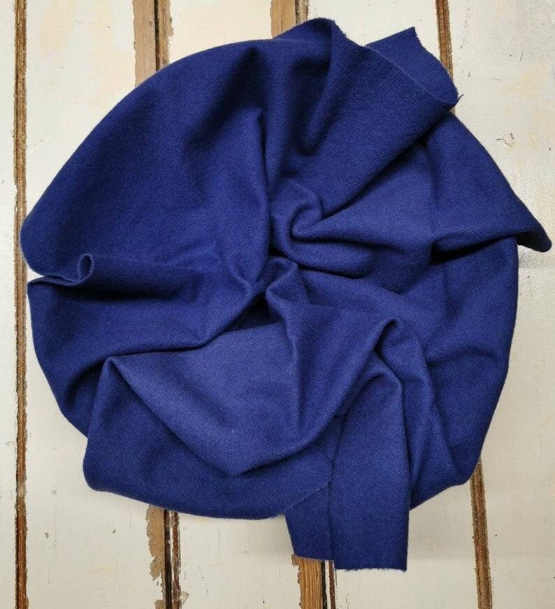 NAVY VALUES | Set of 4 hand-dyed wool | Patchwork | Applique | Hooking | Punching