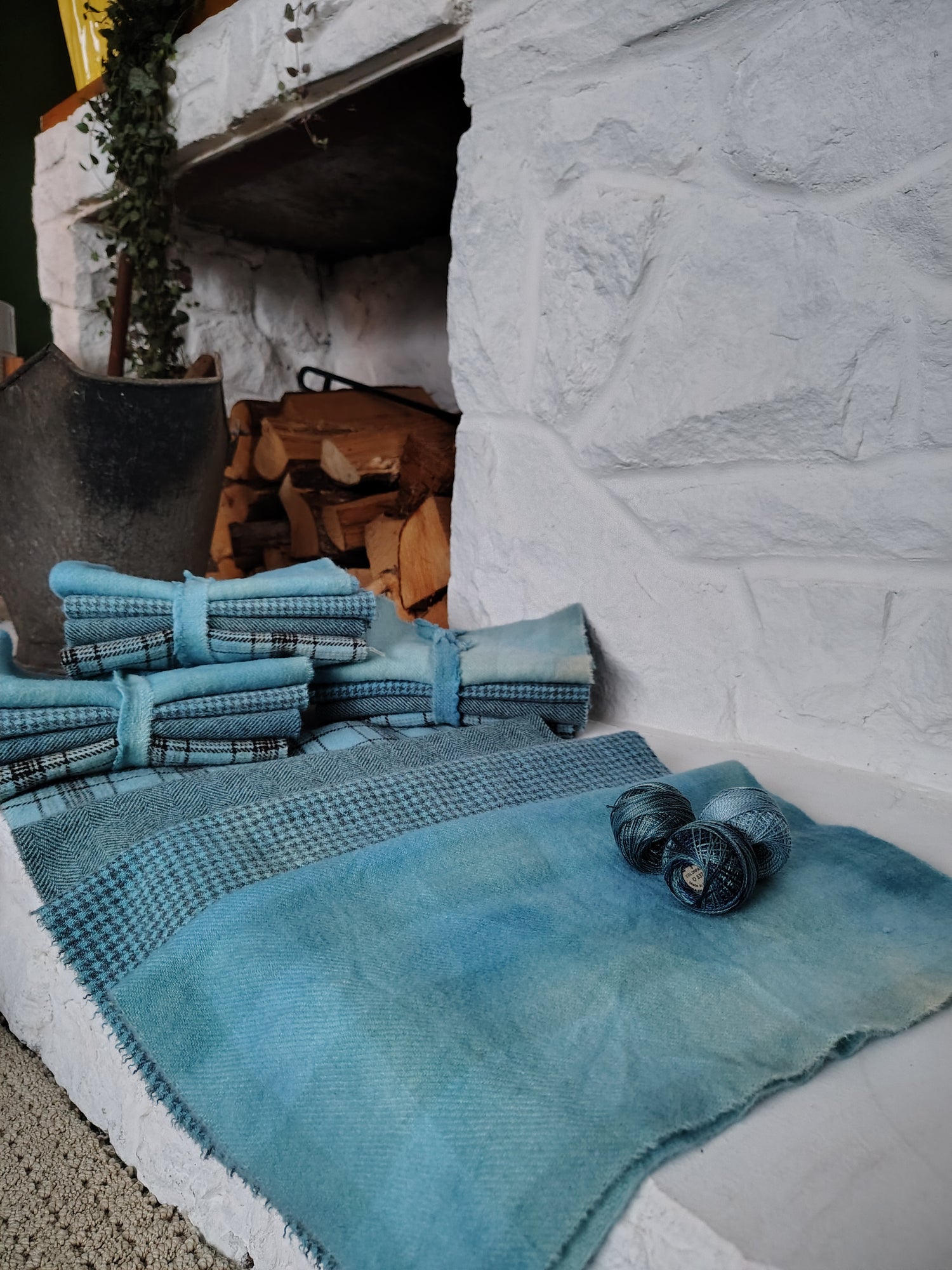 Hand Dyed Wool Bundles