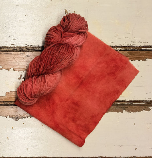 Chinese Red 01 M Hand Dyed Wool Yarn (Wholesale)