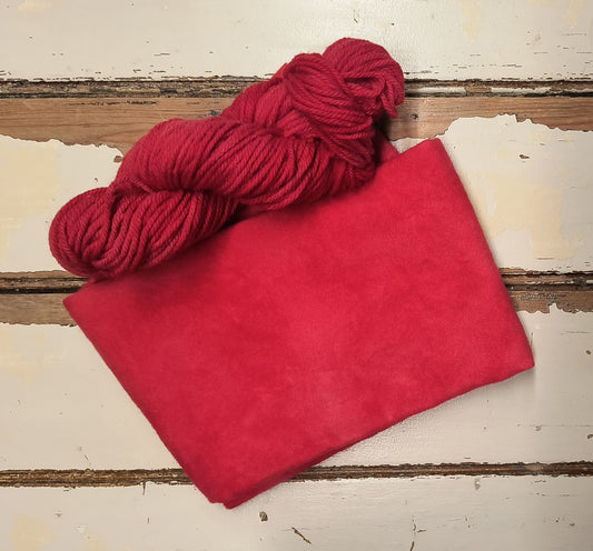 Red 01 M Hand Dyed Wool Yarn (Wholesale)