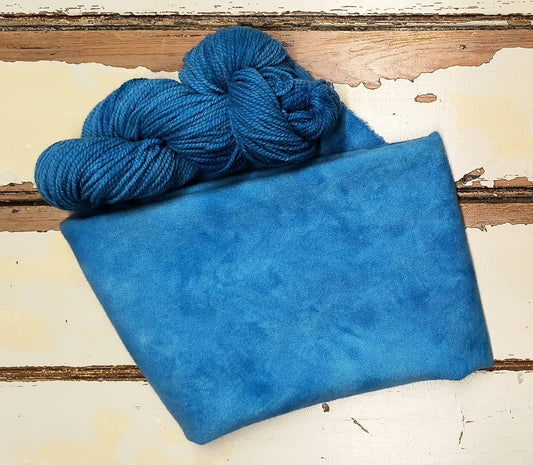 Bright Blue 01 M Hand Dyed Wool Yarn (Wholesale)