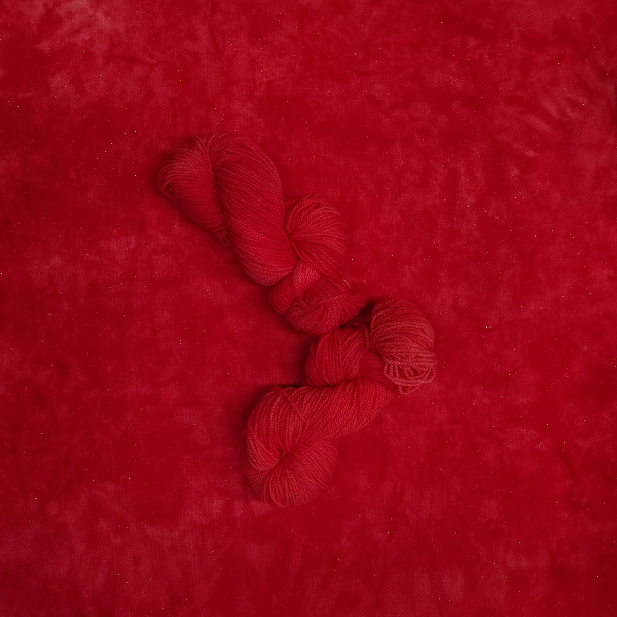 Red Sparkle Hand Dyed Wool (Wholesale)