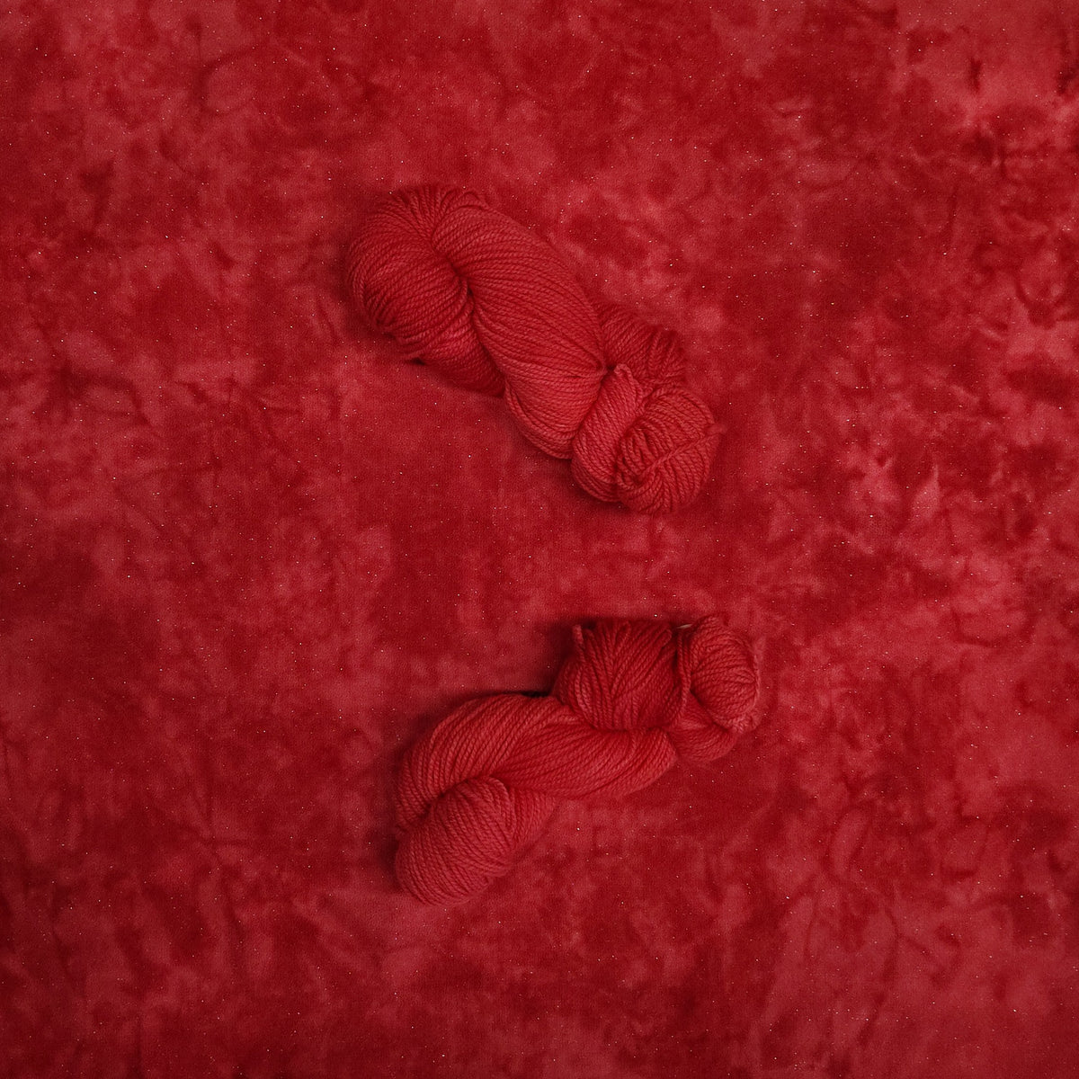 Chili Pepper Sparkle Hand Dyed Wool