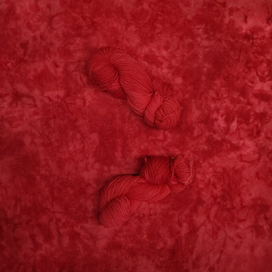 Chili Pepper Sparkle Hand Dyed Wool