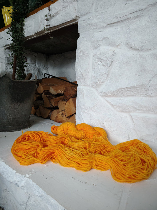 CM (Saffron) | Hand Dyed Wool Yarn (Wholesale)