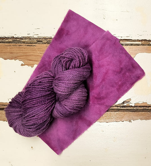 Deep Orchid 01 M Hand Dyed Wool Yarn (Wholesale)