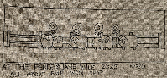 At The Fence Pattern on Monks Cloth