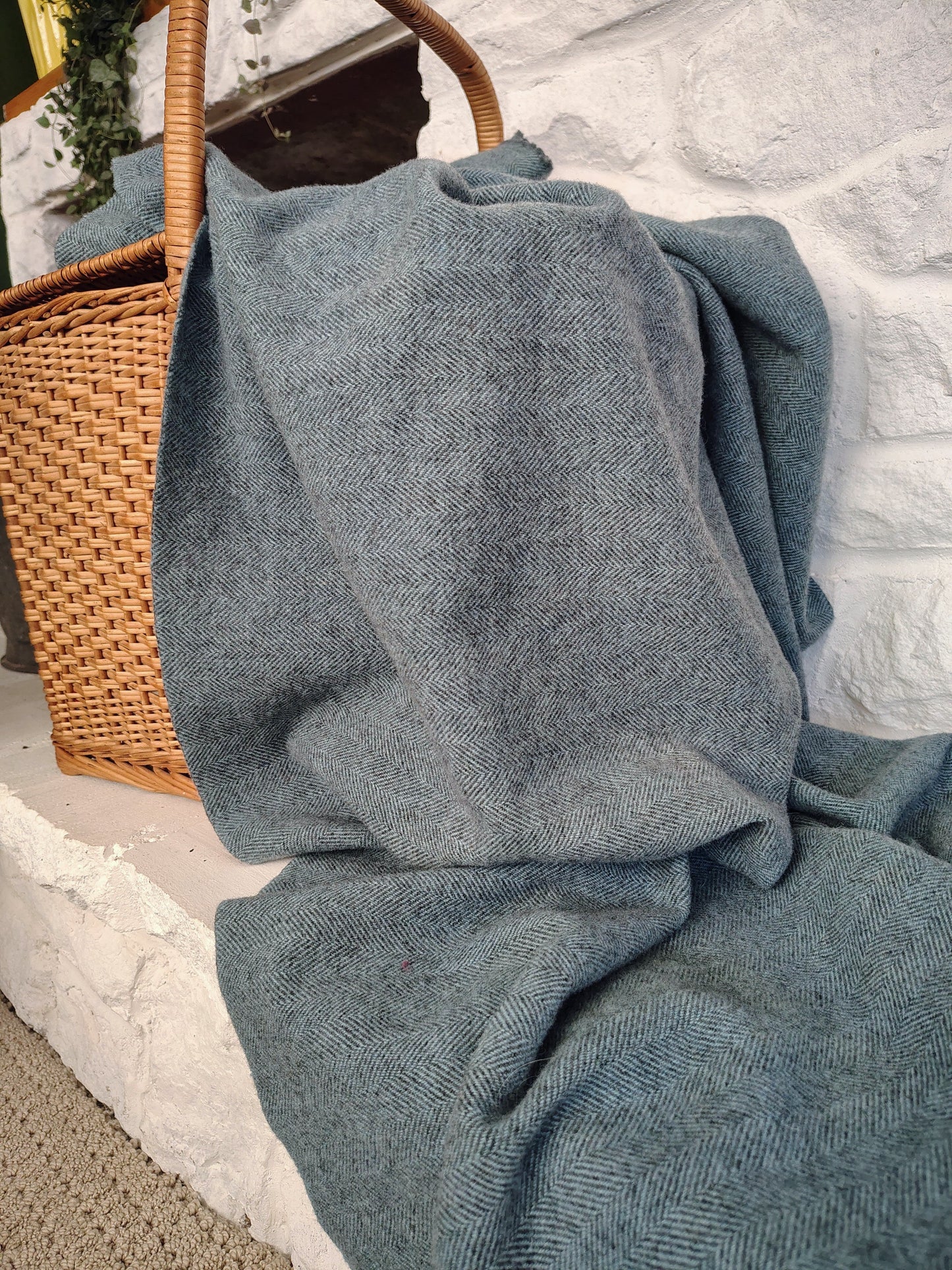 Nautical Hand Dyed Herringbone Wool (Wholesale)