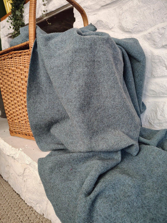 Nautical Hand Dyed Herringbone Wool (Wholesale)