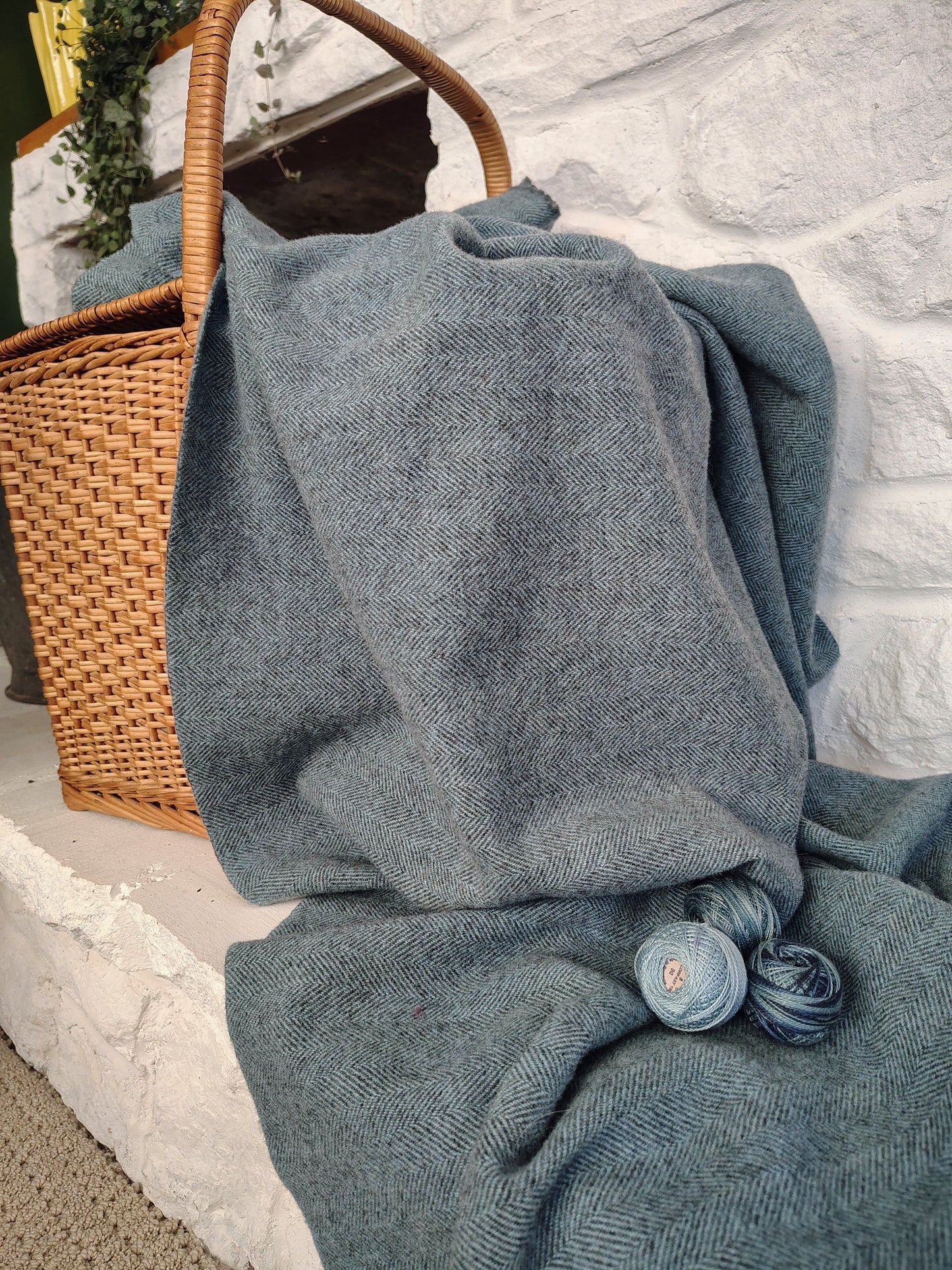 Nautical Hand Dyed Herringbone Wool (Wholesale)