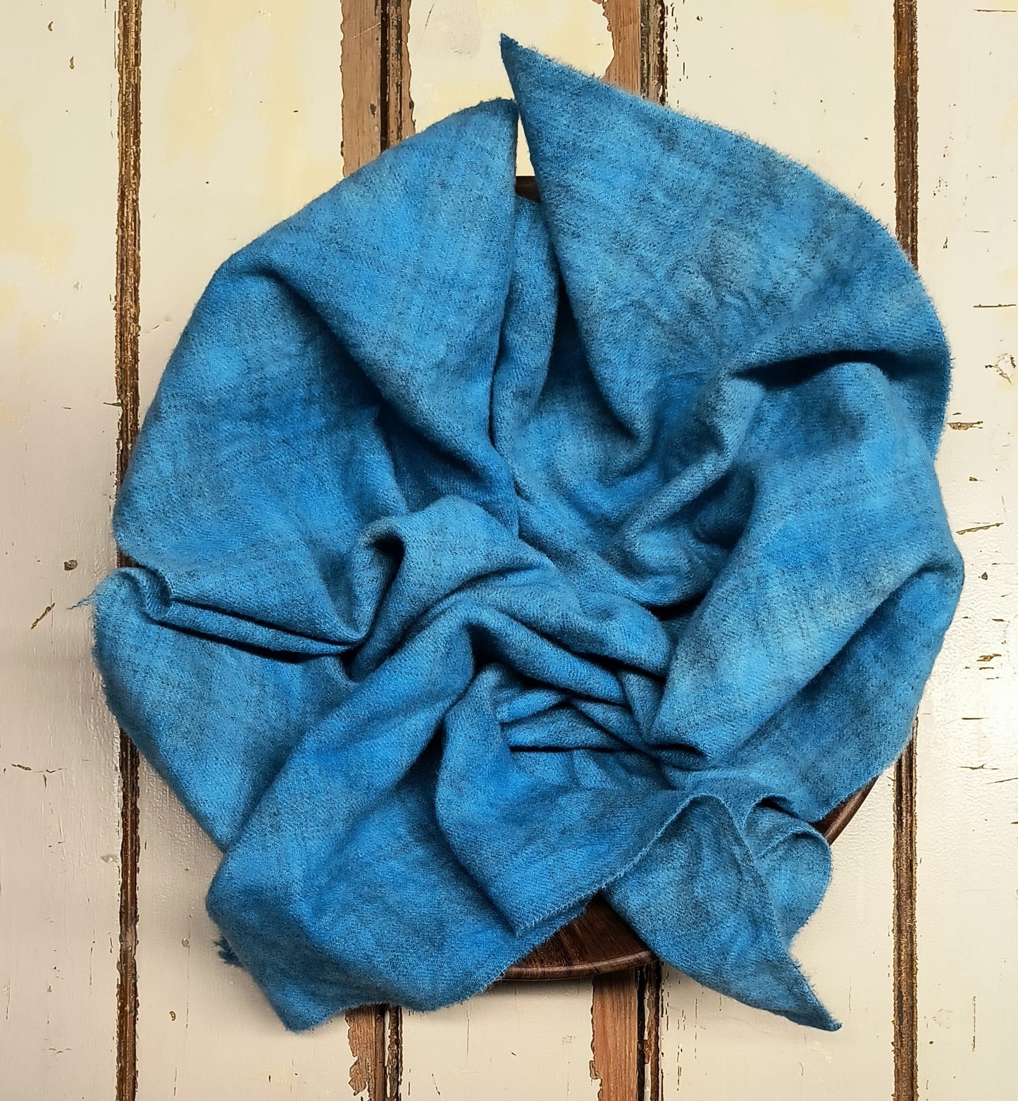 BRIGHT BLUE Hand Dyed Plaid Wool (Light) (Wholesale)