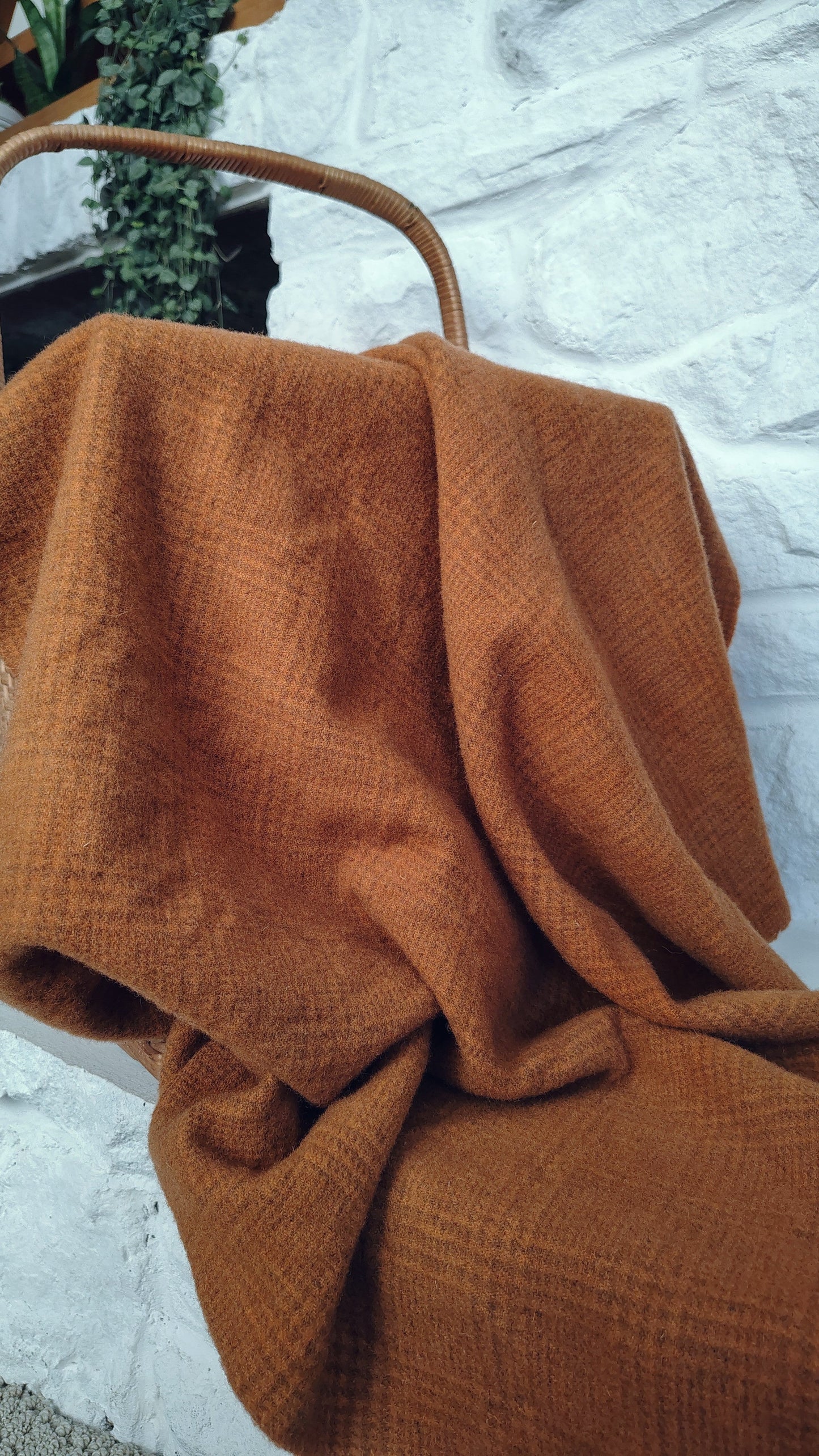 Bright Orange Hand Dyed GnP Wool