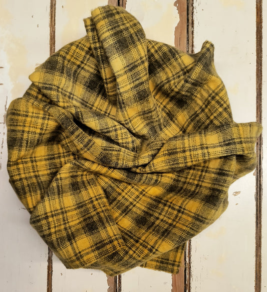 MUSTARD Hand Dyed Plaid Wool (Medium) (Wholesale)