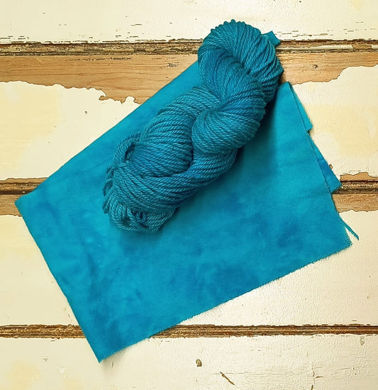 Turquoise 01 M Hand Dyed Wool Yarn (Wholesale)