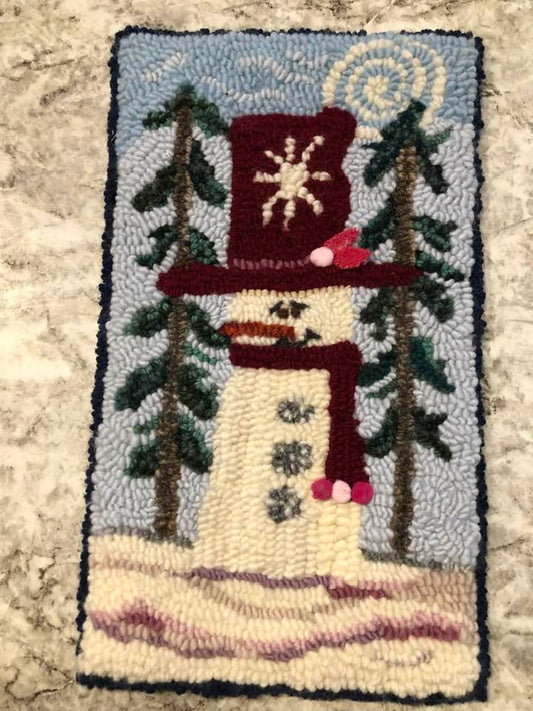 SNOWFLAKE Pattern on Monks Cloth