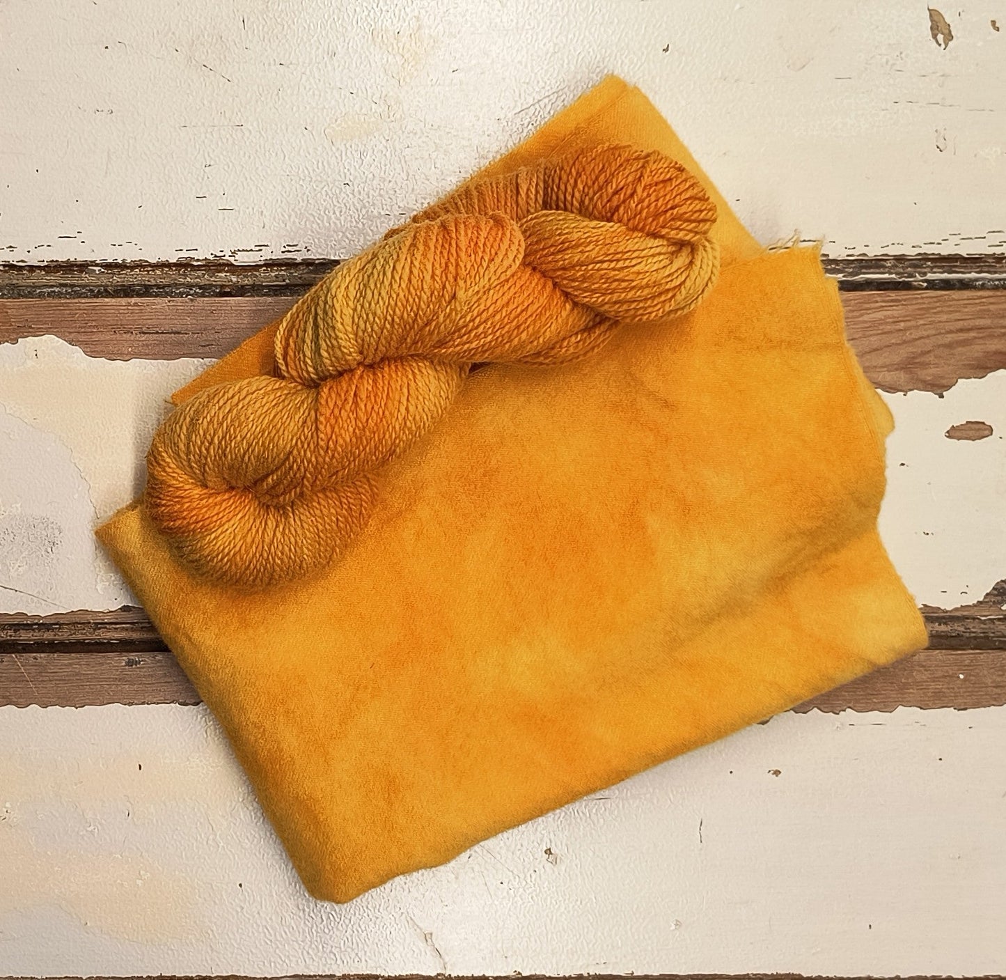 Golden Yellow 01 M Hand Dyed Wool Yarn (Wholesale)