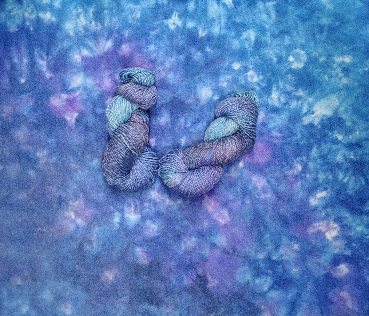 Dappled Delphinium Hand Dyed Wool Yarn (Wholesale)