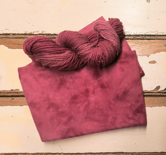 Deep Pink 01 M Hand Dyed Wool Yarn (Wholesale)