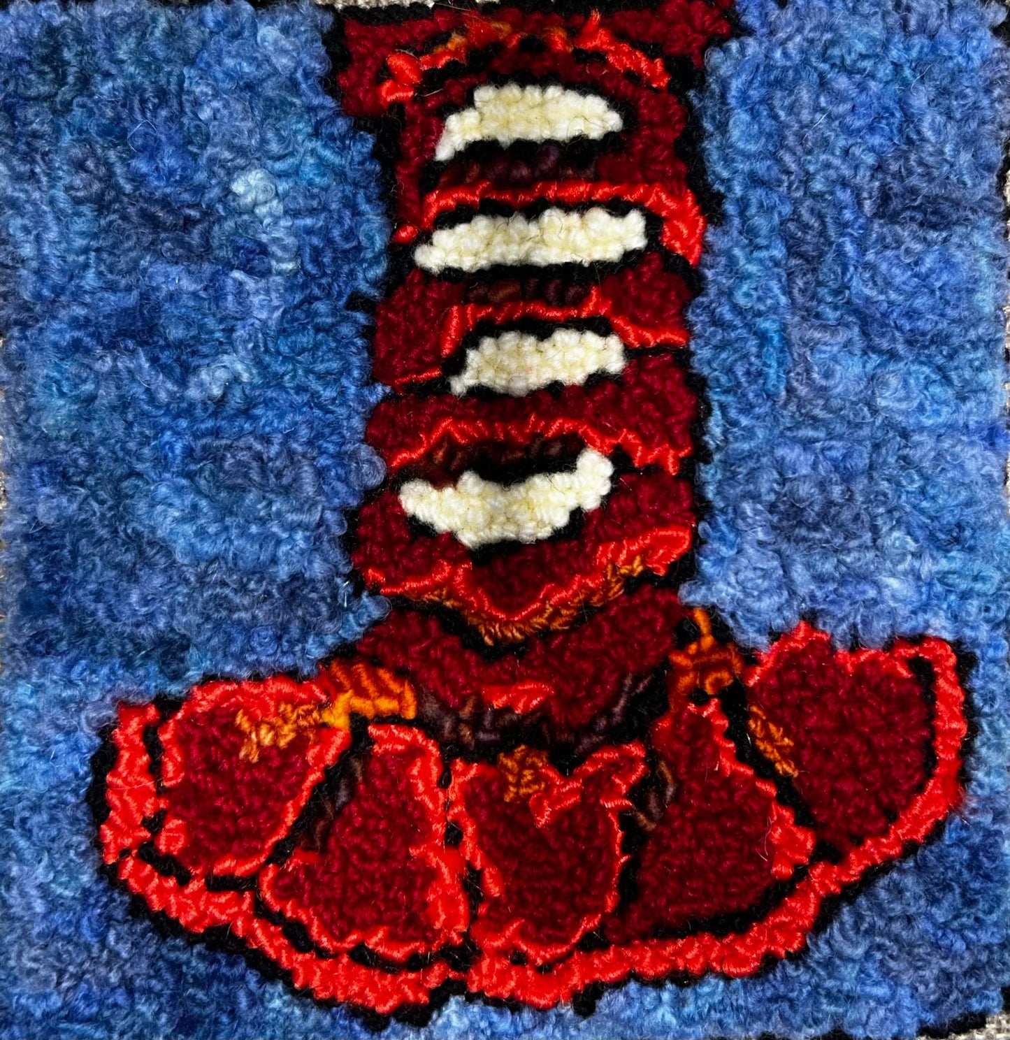 Lobster Tail Pattern on Monks Cloth