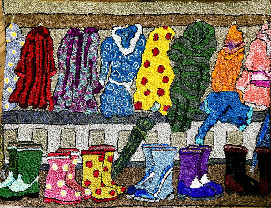 Rainy Bingo Best (Small) Pattern on Monks Cloth