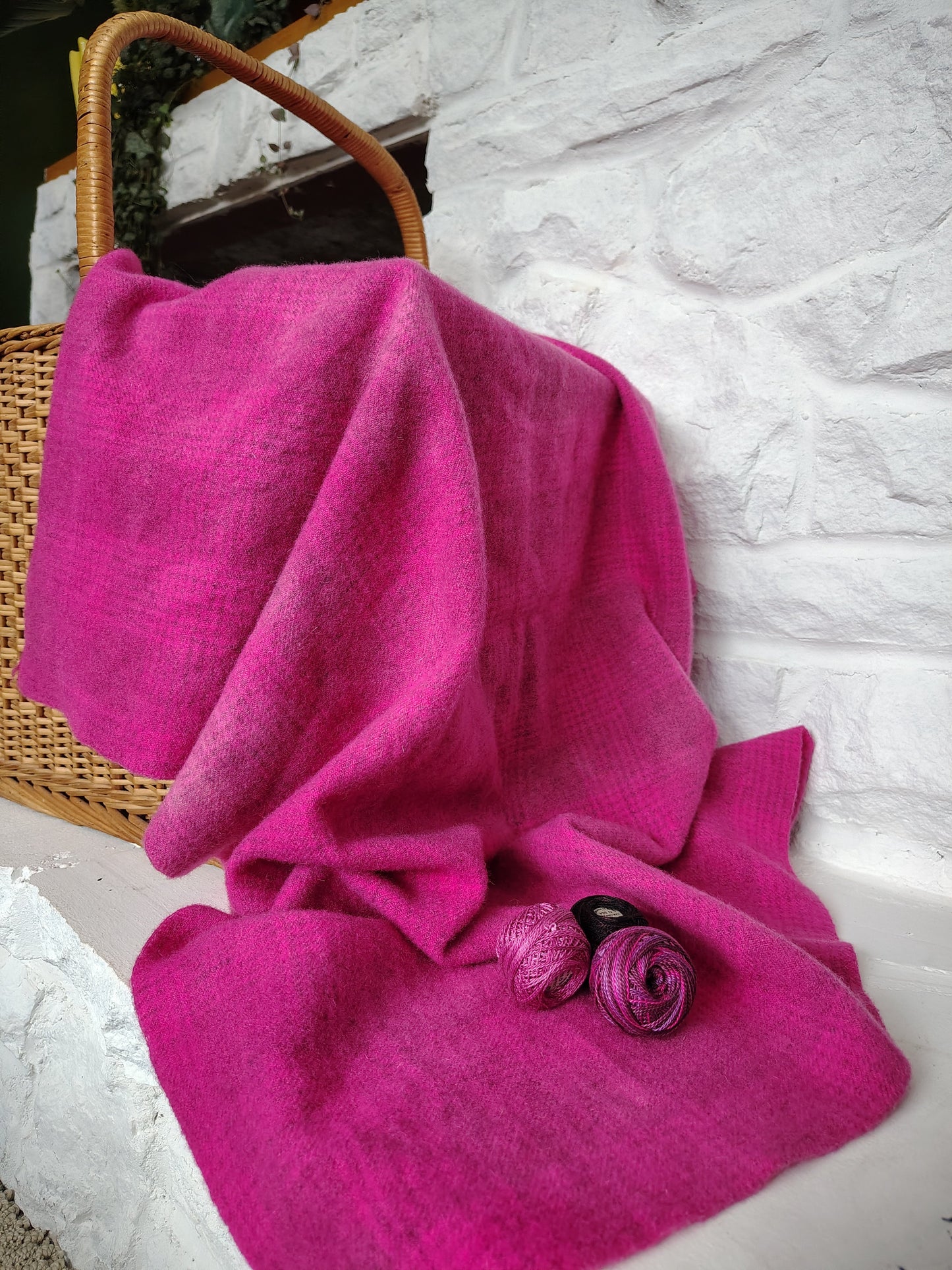 Fuchsia Hand Dyed GP Wool (Wholesale)