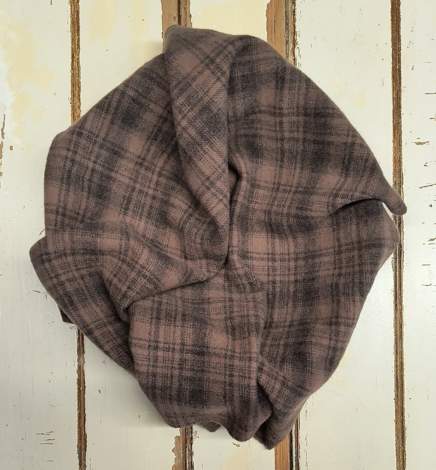 SEAL BROWN Hand Dyed Plaid Wool (Medium) (Wholesale)