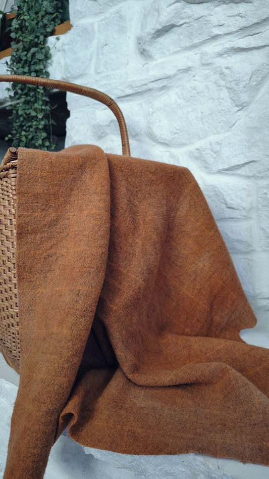 Bright Orange Hand Dyed BP Wool